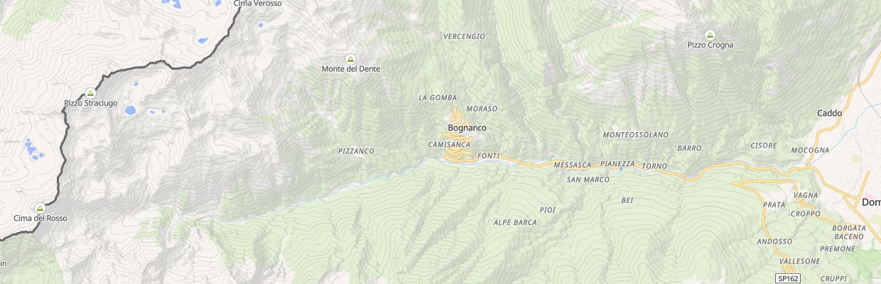 Mappa escursioni Val Bognanco