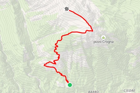 Mappa Cima Lairè
