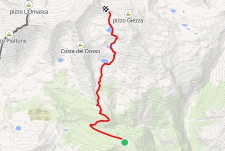 Mappa Passo del Paione